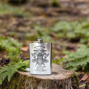 8oz Viking No Mercy Stainless Steel Flask