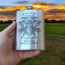 Load image into Gallery viewer, 8oz Viking No Mercy Stainless Steel Flask