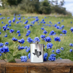 8oz Bluebonnet - Texas Stainless Steel Flask