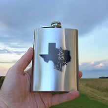 Load image into Gallery viewer, 8oz Bluebonnet - Texas Stainless Steel Flask