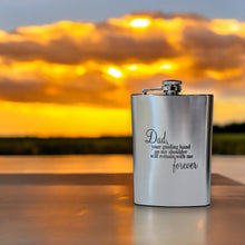 Load image into Gallery viewer, 8oz Dad Your Guiding Hand Stainless Steel Flask