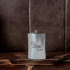 8oz Dad Your Guiding Hand Stainless Steel Flask