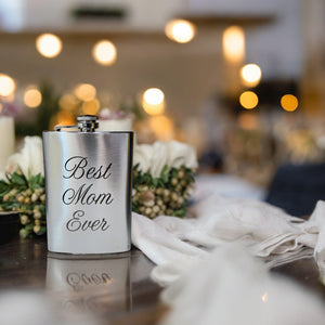 8oz Best Mom Ever Stainless Steel Flask