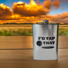 Load image into Gallery viewer, 8oz I&#39;d Tap That Golf Stainless Steel Flask