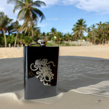 Load image into Gallery viewer, 8oz BLACK Kraken Flask