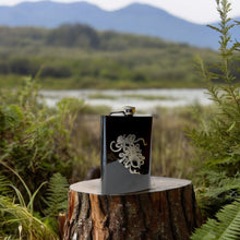 Load image into Gallery viewer, 8oz BLACK Kraken Flask