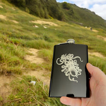 Load image into Gallery viewer, 8oz BLACK Kraken Flask