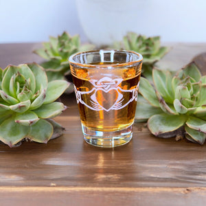 2oz Claddagh Shot glass