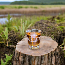 Load image into Gallery viewer, 2oz Claddagh Shot glass