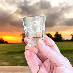 2oz Claddagh Shot glass