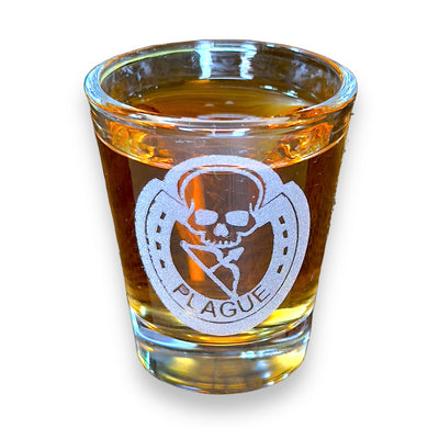 2oz Four Horsemen PLAGUE Shot Glass