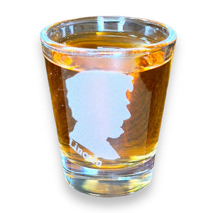 2oz Abe Lincoln Shot Glass