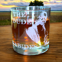 Load image into Gallery viewer, Rocks Glass - The Dude Abides - Double Old Fashioned