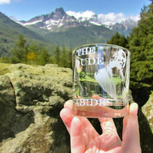 Load image into Gallery viewer, Rocks Glass - The Dude Abides - Double Old Fashioned