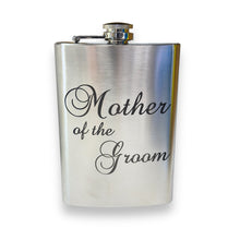 Load image into Gallery viewer, 8oz Mother of the Groom Stainless Steel Flask