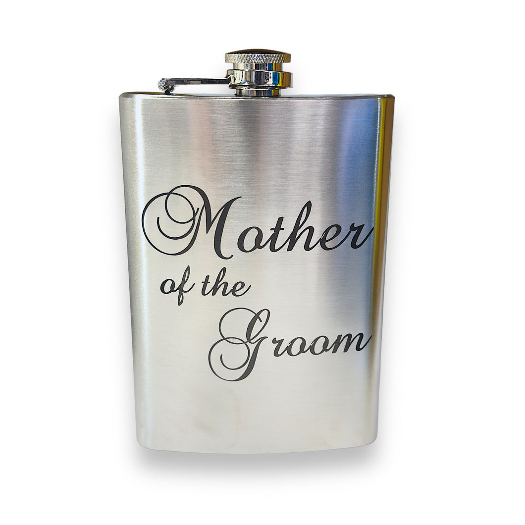 8oz Mother of the Groom Stainless Steel Flask