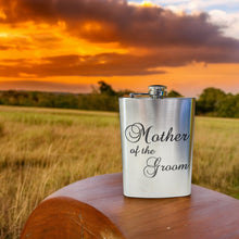 Load image into Gallery viewer, 8oz Mother of the Groom Stainless Steel Flask