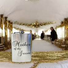 Load image into Gallery viewer, 8oz Mother of the Groom Stainless Steel Flask