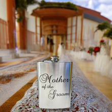 Load image into Gallery viewer, 8oz Mother of the Groom Stainless Steel Flask