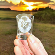 Load image into Gallery viewer, 2oz Four Horsemen WAR Shot Glass