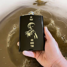 Load image into Gallery viewer, 8oz Say What One More Time BLACK Flask