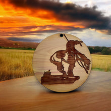 Load image into Gallery viewer, End of Trail Native American - Cedar Ornament