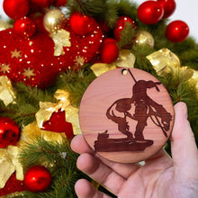 Load image into Gallery viewer, End of Trail Native American - Cedar Ornament