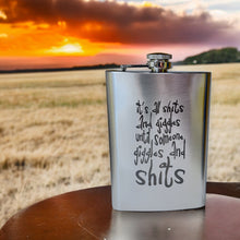 Load image into Gallery viewer, 8oz It&#39;s All Giggles Stainless Steel Flask