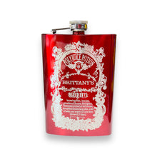 Load image into Gallery viewer, 8oz CUSTOMIZED Polyjuice Potion Flask CUSTOM PERSONALIZED