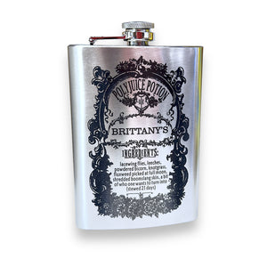 8oz CUSTOMIZED Polyjuice Potion Flask CUSTOM PERSONALIZED