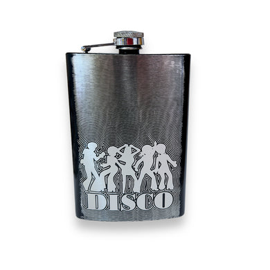 8oz BLACK Disco Flask