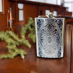 8oz Celtic Design Stainless Steel Flask