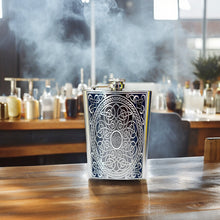 Load image into Gallery viewer, 8oz Celtic Design Stainless Steel Flask