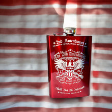 Load image into Gallery viewer, 8oz RED 2nd Amendment Flask