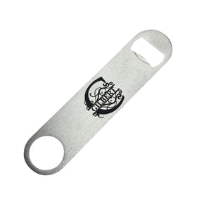 Bottle Opener - PERSONALIZED Split Letter Monogram (Stainless Steel and Wooden)