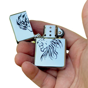 Lighter - Lion CHROME