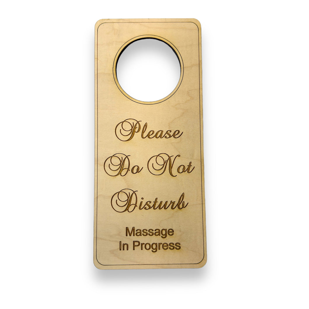 Please Do Not Disturb Meeting In Progress Door sign - Wood