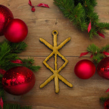 Load image into Gallery viewer, Ornament - CUSTOM - Viking Protection Rune Ornament