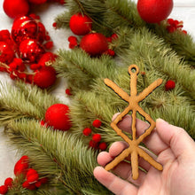 Load image into Gallery viewer, Ornament - CUSTOM - Viking Protection Rune Ornament