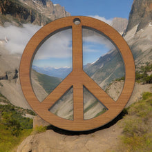 Load image into Gallery viewer, Peace Symbol - Cedar Ornament