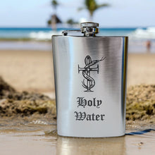 Load image into Gallery viewer, 8oz Holy Water Stainless Steel Flask