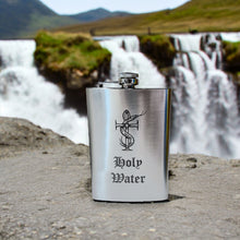 Load image into Gallery viewer, 8oz Holy Water Stainless Steel Flask