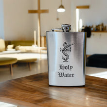 Load image into Gallery viewer, 8oz Holy Water Stainless Steel Flask