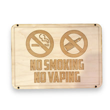 Load image into Gallery viewer, Sign - No Smoking No Vaping Sign 8x12 (QTY 2 SIGNS)