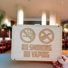 Load image into Gallery viewer, Sign - No Smoking No Vaping Sign 8x12 (QTY 2 SIGNS)