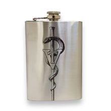 Load image into Gallery viewer, 8oz Vet Tech Stainless Steel Flask