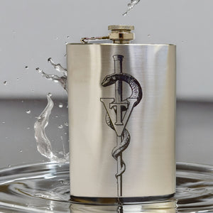 8oz Vet Tech Stainless Steel Flask