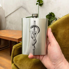 Load image into Gallery viewer, 8oz Vet Tech Stainless Steel Flask