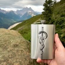 Load image into Gallery viewer, 8oz Vet Tech Stainless Steel Flask