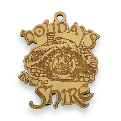 Ornament - Holidays in the Shire - Raw Wood 4x3n